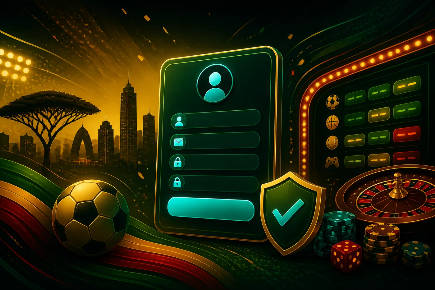 Account signup screen